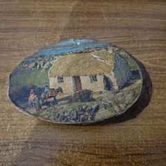 Vintage Old Irish Art on Wood