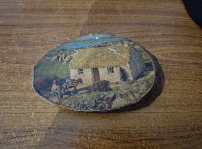Vintage Old Irish Art on Wood
