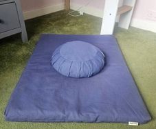 Meditation cushion and mat