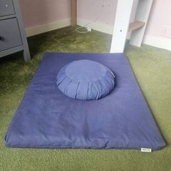 Meditation cushion and mat