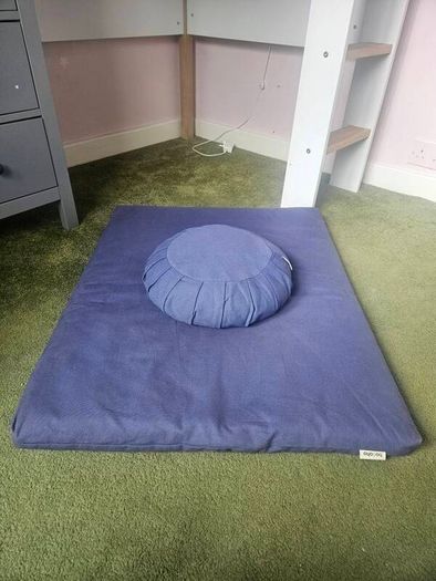 Meditation cushion and mat