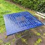 Blue Tiled Outdoor Table Image 4