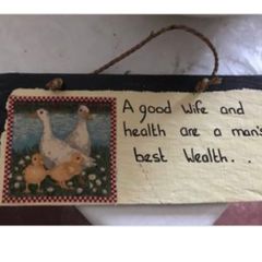 Slate Wall Plaque