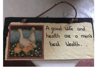 Slate Wall Plaque