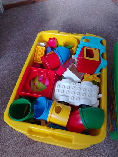 Two boxes of Duplo