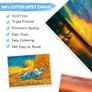 Painting 20X25cm, 10 Packs Gesso Primed Painting Canvas 100% Cotton Acid-Free Blank Canvases for Art, Acrylic Paint, Oil Paint, Watercolor Paint Image 3