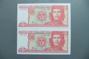 Cuba Ernesto Guevara 3 Pesos UNC In Sequence