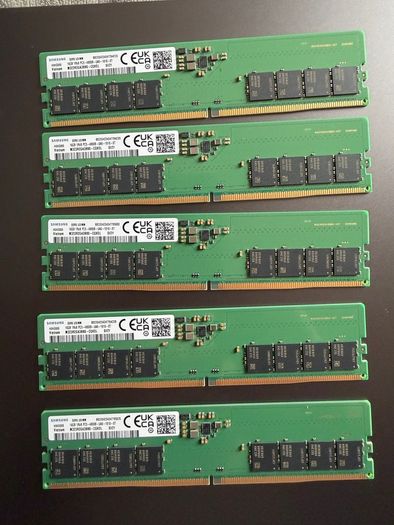 Samsung DDR5 UDIMM 16GB 4800B 5 pieces
