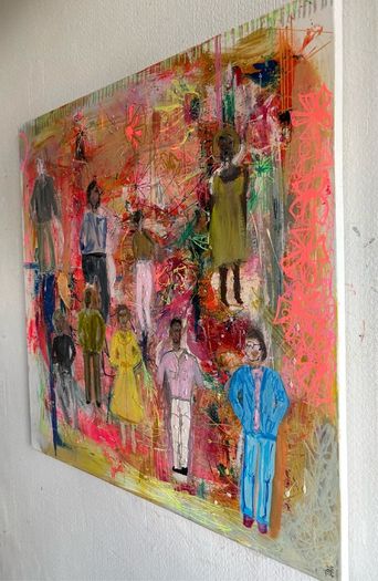Original Abstract Painting Dublin Figurative Art Production Company Film TV