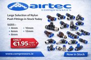 Compressor- Pneumatic Nylon Push Fittings
