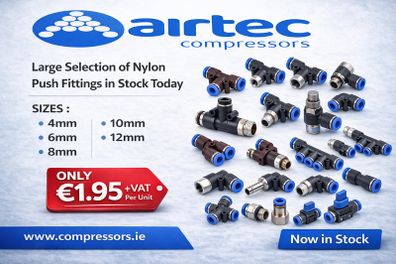 Compressor- Pneumatic Nylon Push Fittings