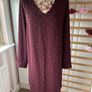 dress Tommy Hilfiger v neck long sleeve tunic size dress burgundy medium Image 2