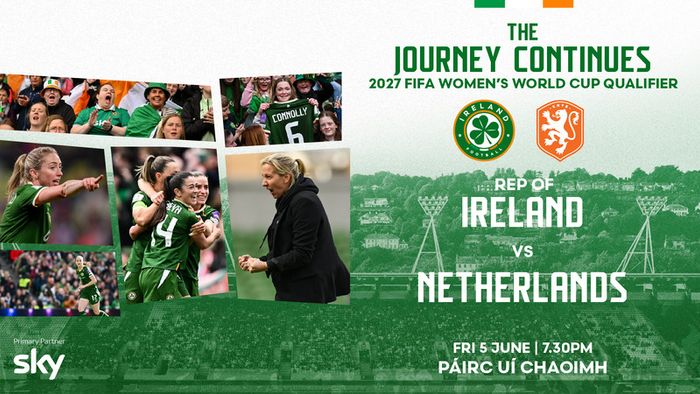 Ireland WNT v Netherlands 2 Tickets