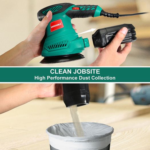BRAND NEW 300W Random Orbital Electric Sander Machine with 12Pcs Sandpapers