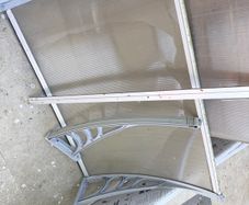 Door awning canopy.