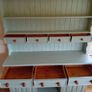 Large 5ft Sage Green Vintage solid Pine Dresser. Image 5