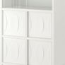 White Cabinet with Sliding Doors Image 2