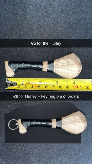 Hand made mini hurleys. Plenty of club/county colors in stock