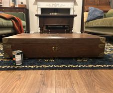 Antique Oak Case with Brass Mounts