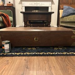 Antique Gun Case with Brass Mounts