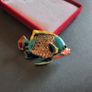 Tropical Angelfish Brooch Colorful Enamel & Rhinestone Fish Pin - Nautical Sea Life Theme Jewellery (X01) Image 2