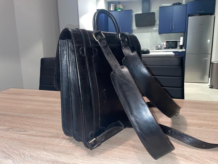 Leather women's square bag