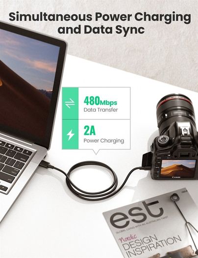 USB 2.0 A Male to Mini 5 Pin V3 Male Cable
