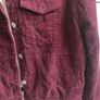 Denim Co. Burgundy 100% Cotton Corduroy Sherpa Jacket UK 12 Image 6