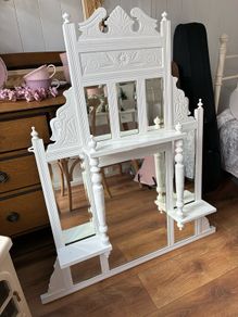 shabby chic over the mantle mirror