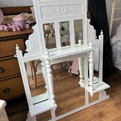 shabby chic over the mantle mirror