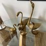 Mid Century Brass Swans Image 2