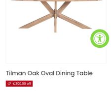 Tilman Oak Oval Dining Table