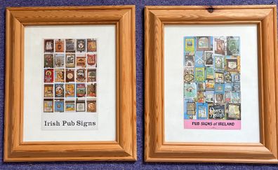 Pub Signs of Ireland - matching pair