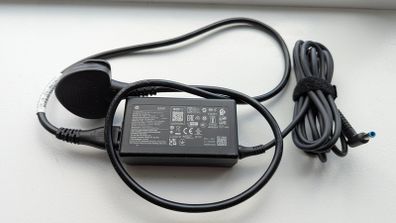 HP 65W Laptop charger DC OUTPUT ROUND PIN port uk Ireland plug - mint condition