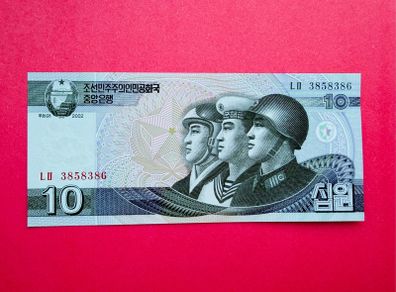 North Korea  10 Won   2009. Pick 59a   ( Uncirculated )