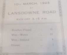 Rare Irish Rugby Programmes