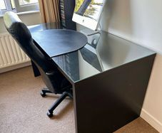 DESK with glass top