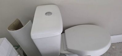toilet seat with water tank 50cm depth width 35cm