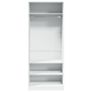 Wardrobe White 80x50x200 cm Image 4