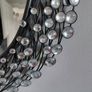 Large Jeweled Oval Wall Mirror.  Contemporary Glam Style Image 2