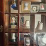 Collection Of Over 120 Ceramic And Metal Timbles In 5 Wall Hanging Cabinets. All In Good Condition.  See Photos For Same. Image 8