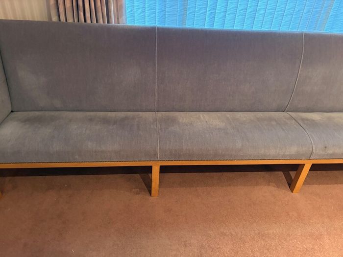 Two large waiting room benches