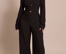 Brand New size 14 Black Shape Jumpsuit