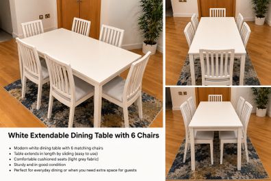 6 Seater Extendable Dining Table