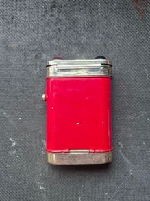 Vintage 3 In 1 Red Green White Light Tin Flashlight Torch