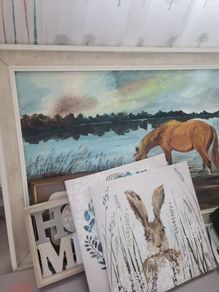 Painting and canvas