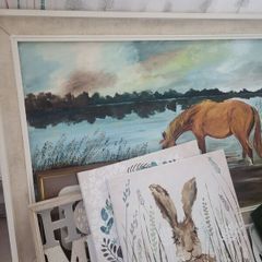 painting and canvas