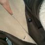 Brown Zara Leather winter pilot coat xs oversized fit Image 8