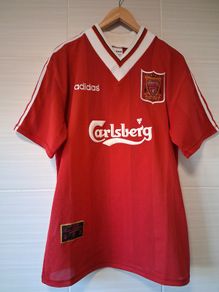 Liverpool Jersey. Official Adidas Mens Home Jersey From 1995/1996. Authentic Original From 1995. Not A Modern Day Remake.