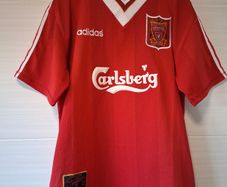 Liverpool Jersey. Official Adidas Mens Home Jersey From 1995/1996. Authentic Original From 1995. Not A Modern Day Remake.